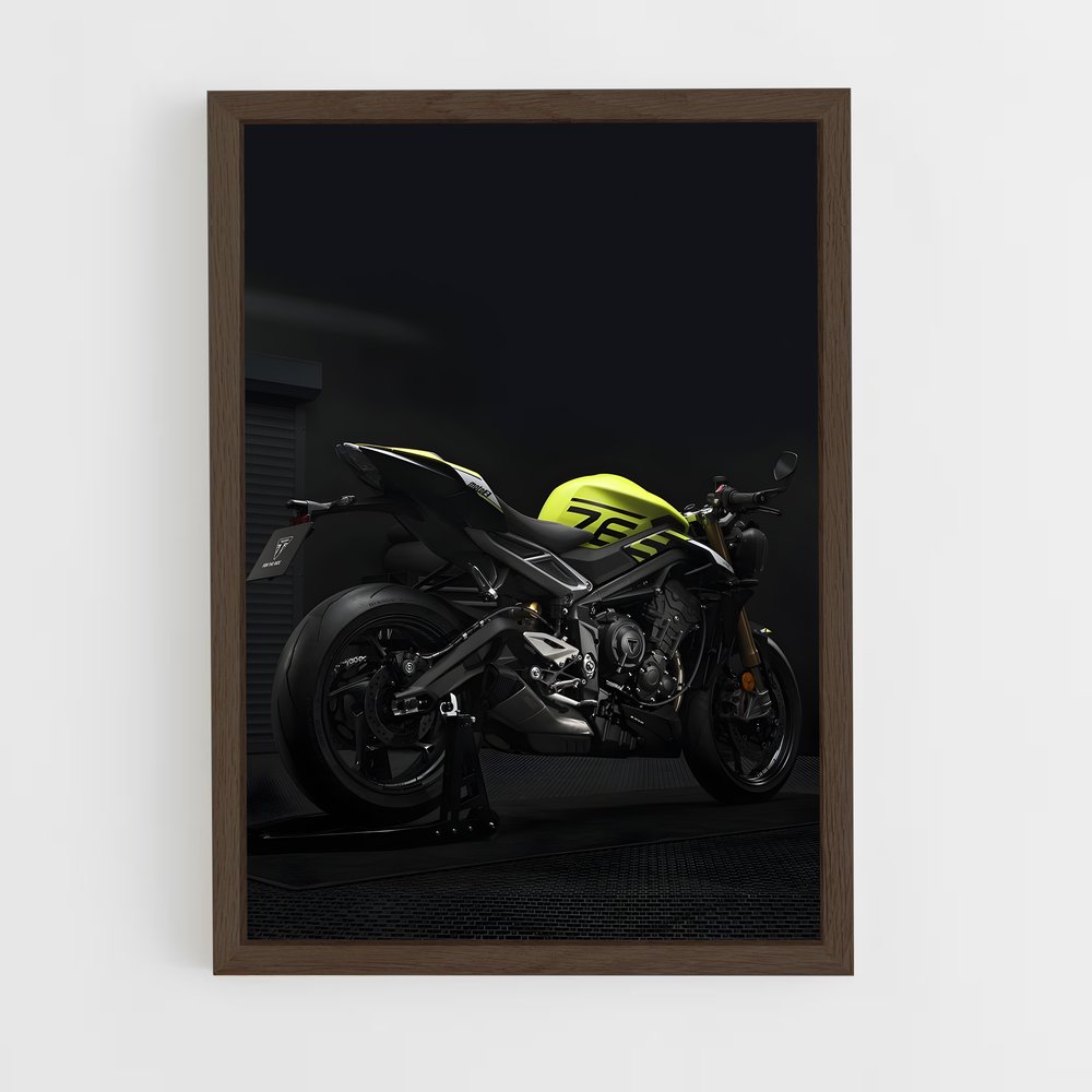 Poster Garage Jaune – affiche Triumph (vue 5)